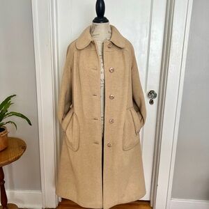 Vintage 1970’s Forecaster of Boston Tan wool Women's Coat